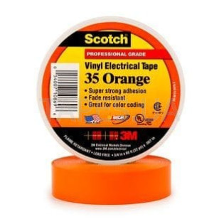 3m scotch vinyl 35 orange
