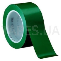 Виниловая разметочная лента 3М 471 скотч на основе ПВХ с каучуковым клеем, зеленая (50мм х 33м х 0,13мм)