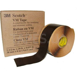 Изоляционная лента 3M Scotch™ VM Tape винило-мастичная (38мм х 6м х 0,635мм)