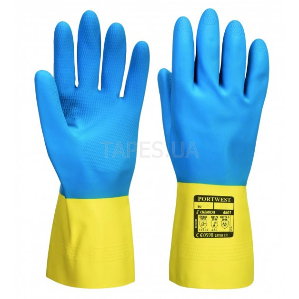 Химстойкие перчатки А801 Портвест