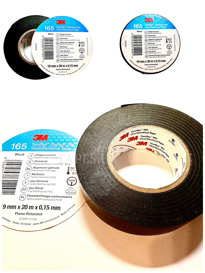3M 165 Temflex Vinyl Electrical Tape 